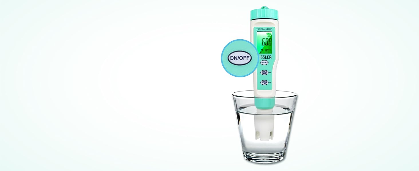 Water Tester PH 4in1 TDS EC Temp Pool Aquarium Precision Rissler Meter Certificates of conformity CE