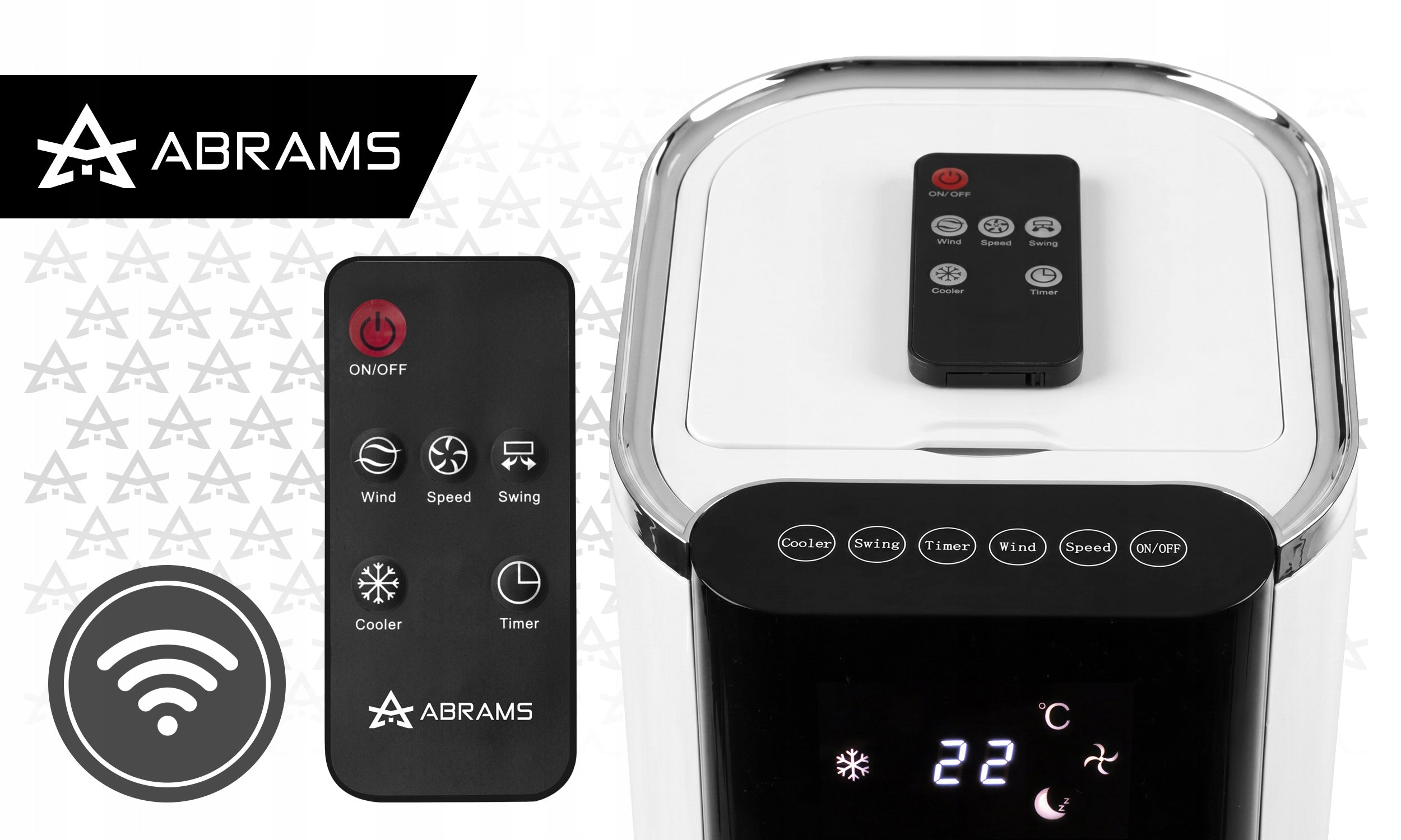 Water air conditioner Abrams fan ionization 60W 150m³/h QUIET STRONG Brand Abrams
