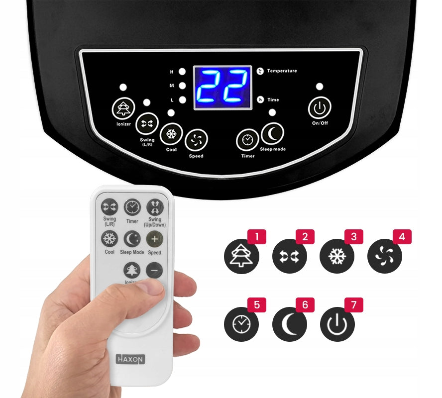 Water air conditioner HAXON ROX portable air conditioner 12l + IONIZATION humidifier Brand Haxon