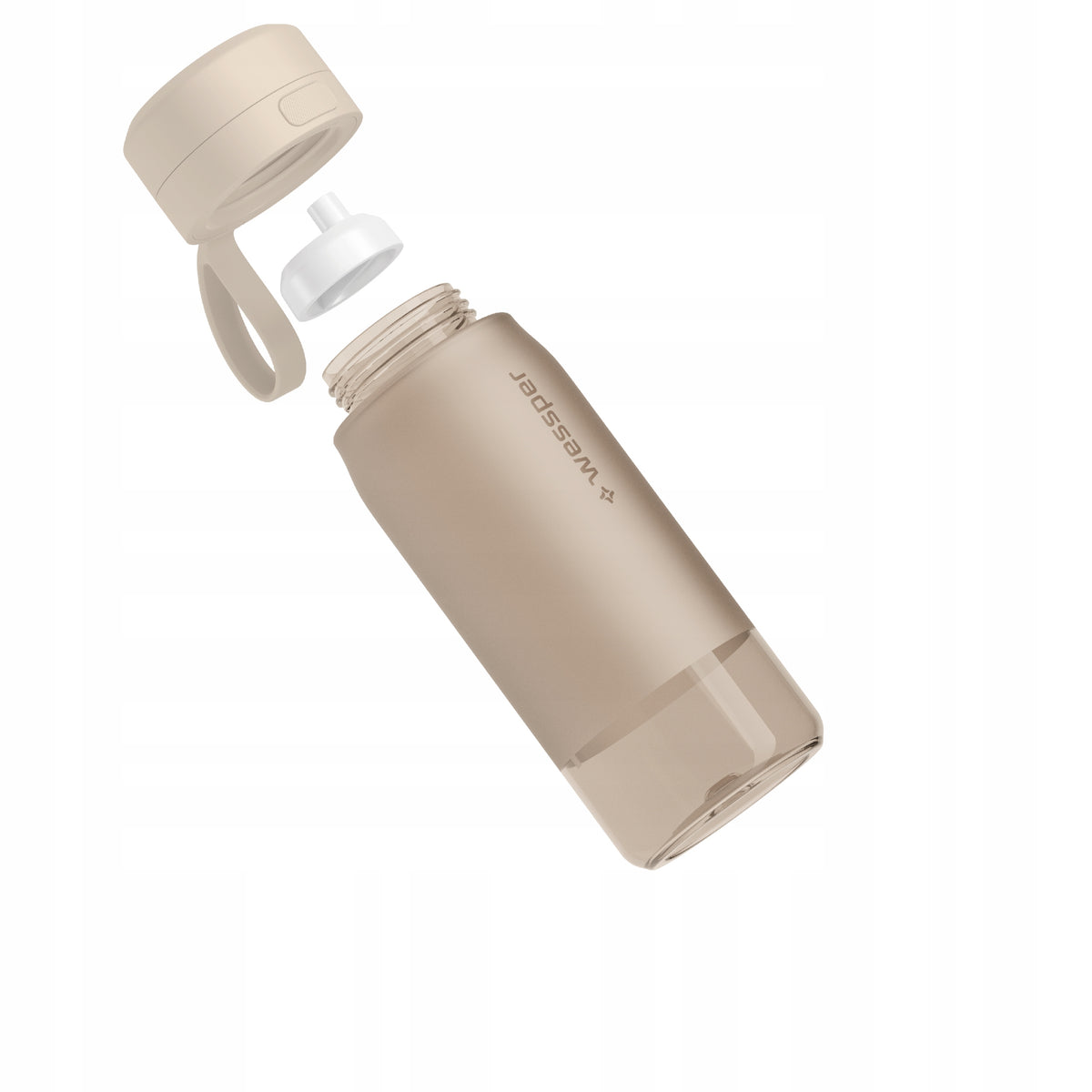 Water bottle with filter B2 TRITAN 0,5l Wessper - Beige Manufacturer code WES273-500-BG