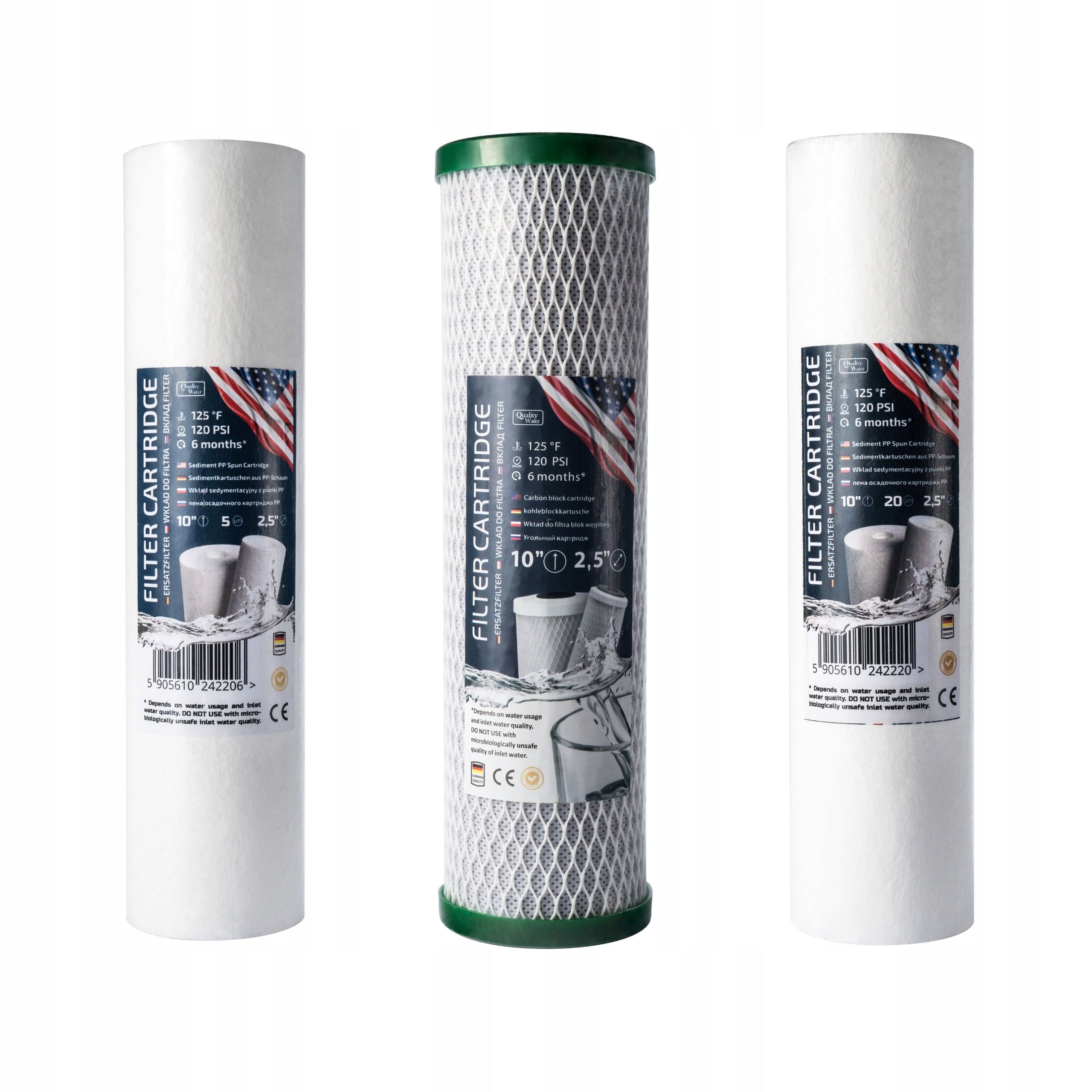 Water filter Green Filter SF338 under sink with inserts and tap Manufacturer code SF338