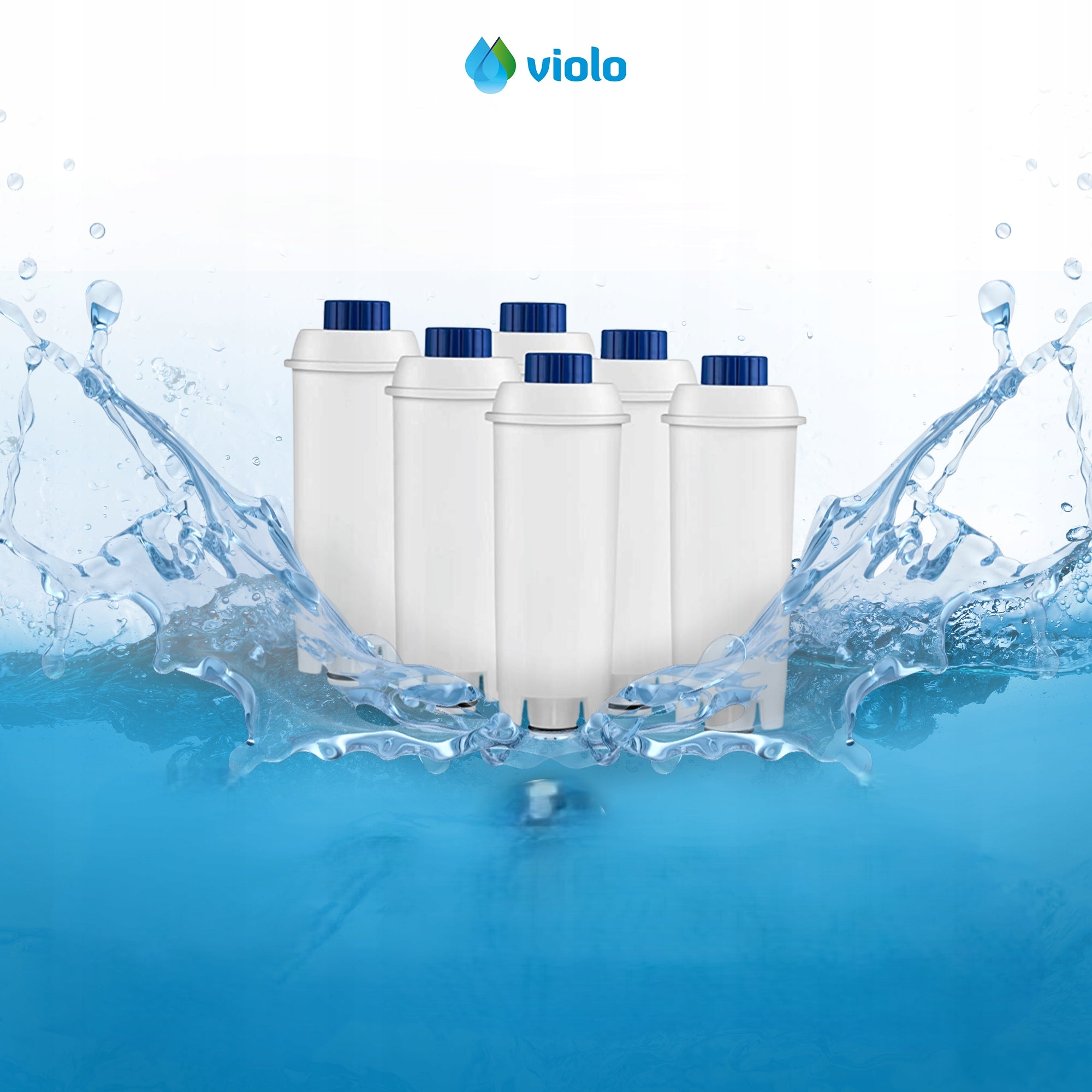 Water filter for Delonghi Dinamica x6 machine replacement Delonghi dls c002 Number of pieces per package 6 pcs