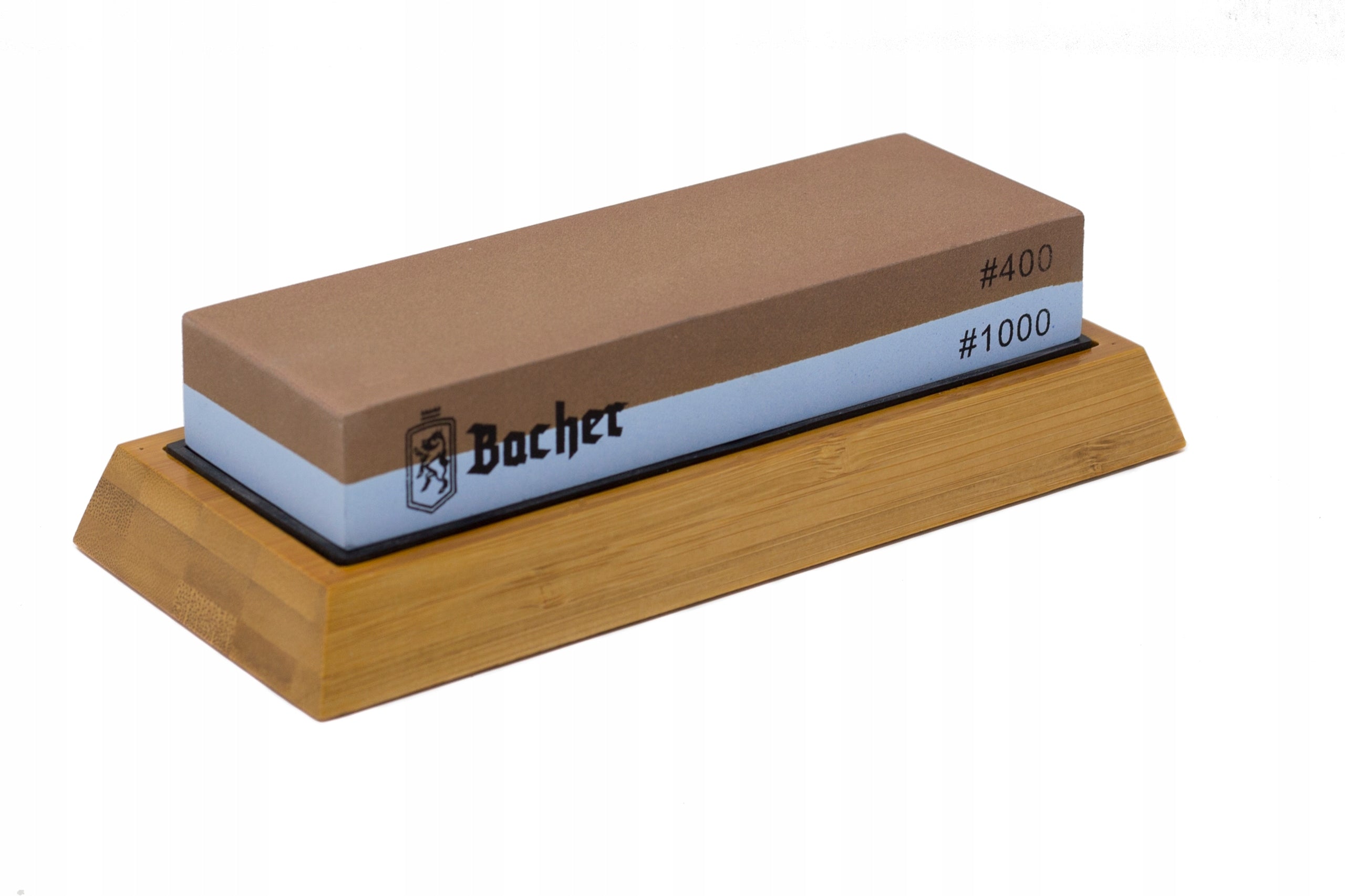 Water stone for sharpening knives BACHER 400/1000 stone sharpener e-book Manufacturer code kamień wodny do ostrzenia noży 400/1000