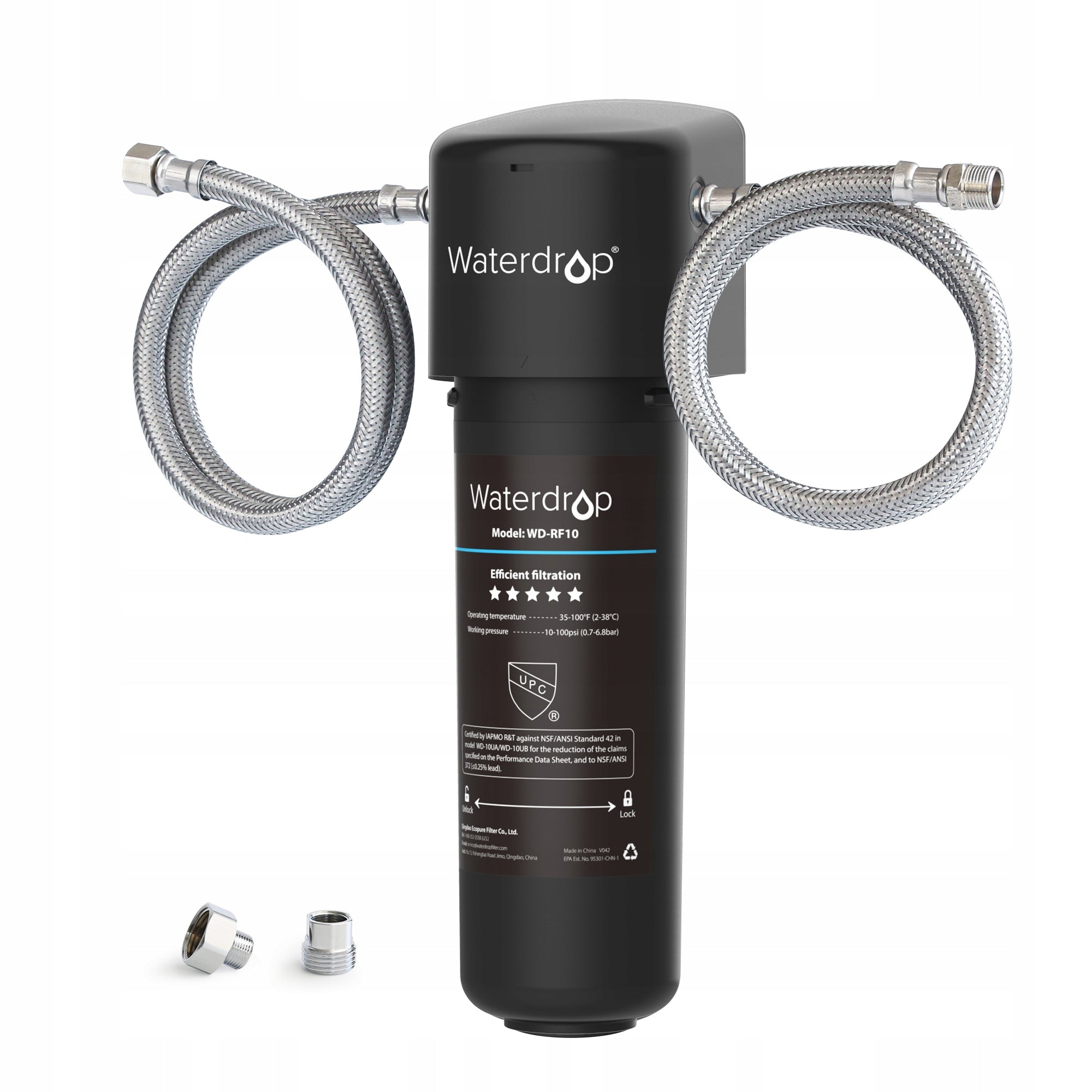 Waterdrop 10UA Under Sink Water Filter, 30000L NSF/ANSI 42 Certified