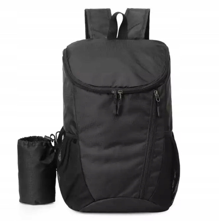 Waterproof FOLDING BACKPACK with cover BLACK