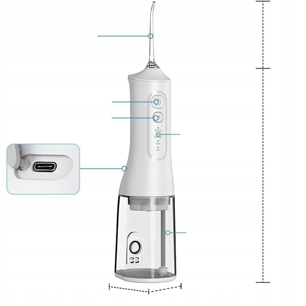Waterproof, Portable, High Capacity Rechargeable Oral Irrigator Kind wireless