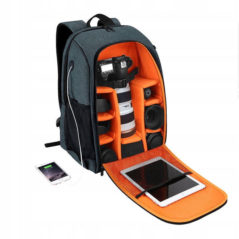 Waterproof photo backpack Puluz PU5011H grey roomy