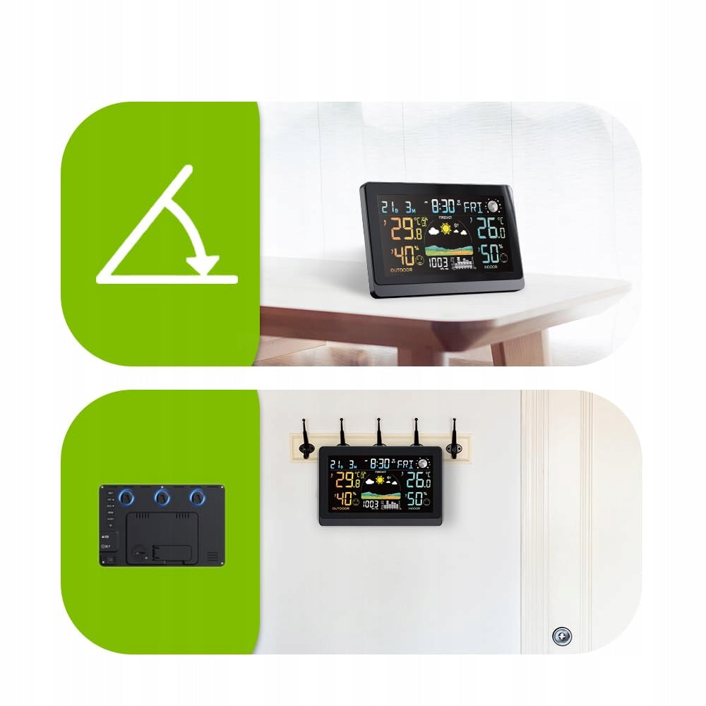 Weather Station 7,5" DCF Color Display + Outdoor Sensor Manufacturer code WF26060136
