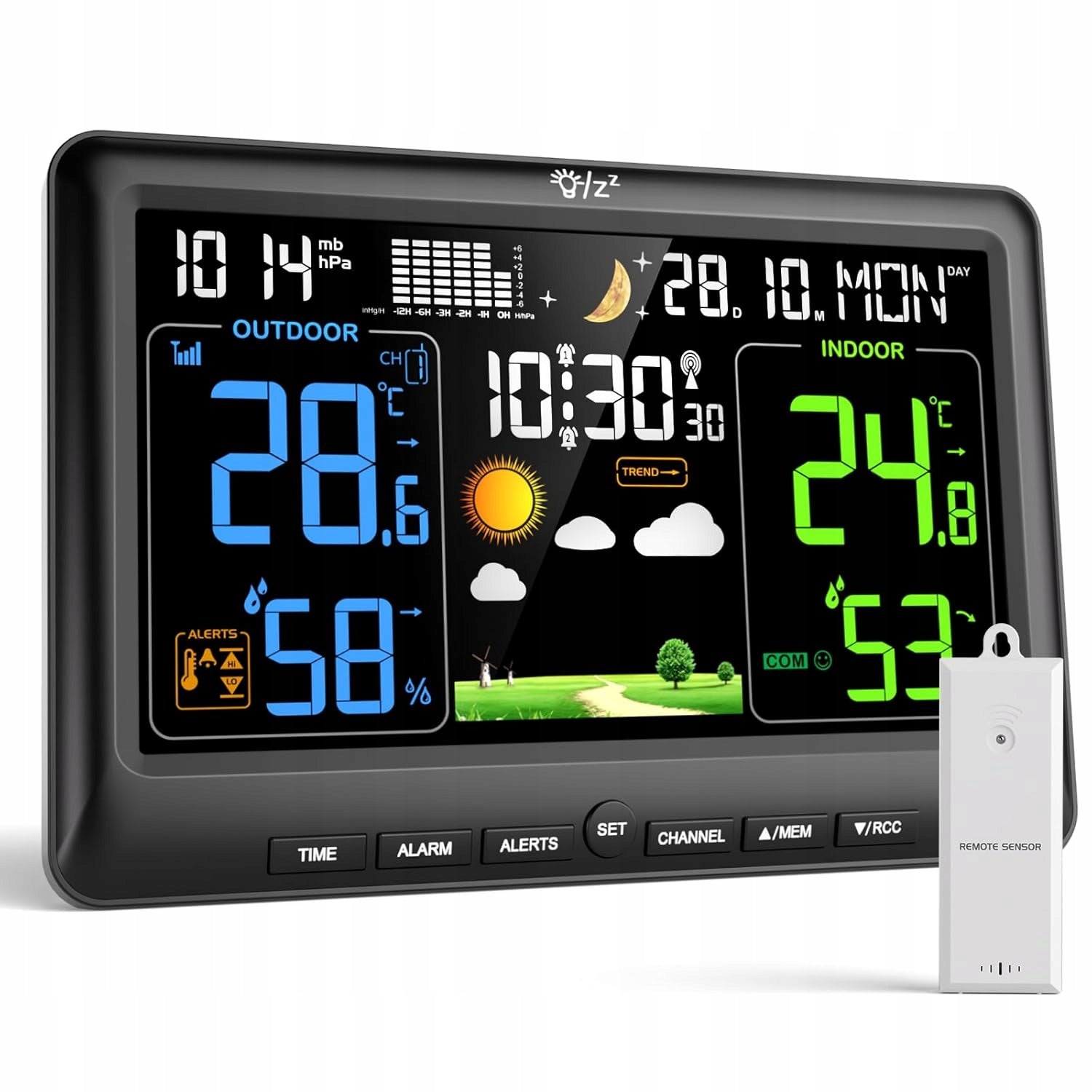 Weather Station Barometer Liorque Sensor Outdoor RCC Batteries Power Supply