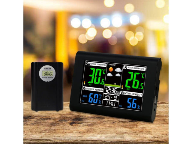 Weather Station Radio Thermometer LCD Hygrometer + Outdoor Sensor Brand no brand