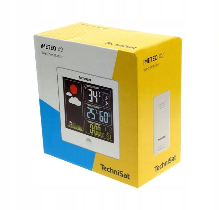 Weather Station TECHNISAT Temp inside/outside Alarm Clock IMETEO Color white