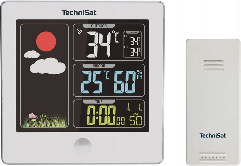 Weather Station TECHNISAT Temp inside/outside Alarm Clock IMETEO