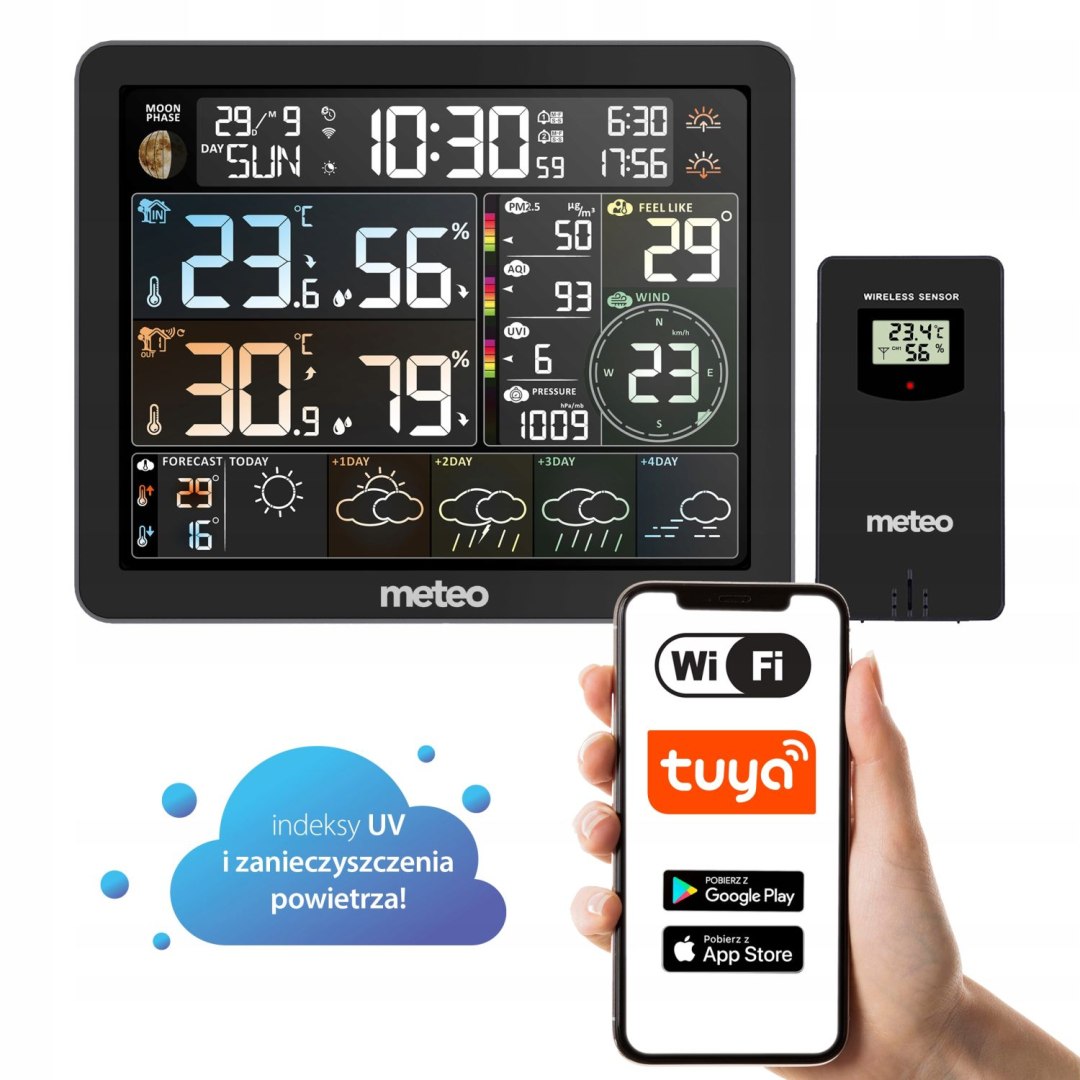 Weather Station Wifi Air Pollution Meter Packaging status original