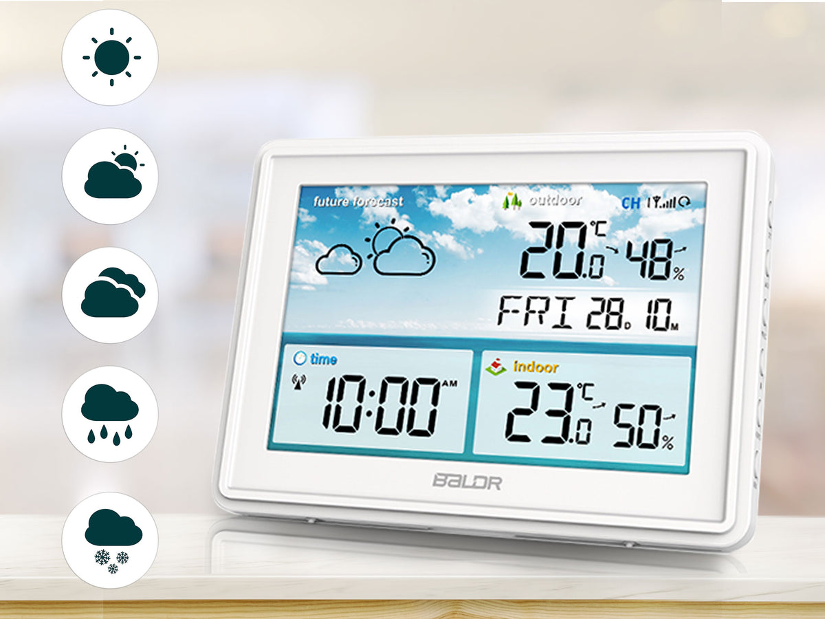 Weather Station Wireless Pressure Temperature Humidity + Sensor Packaging status original