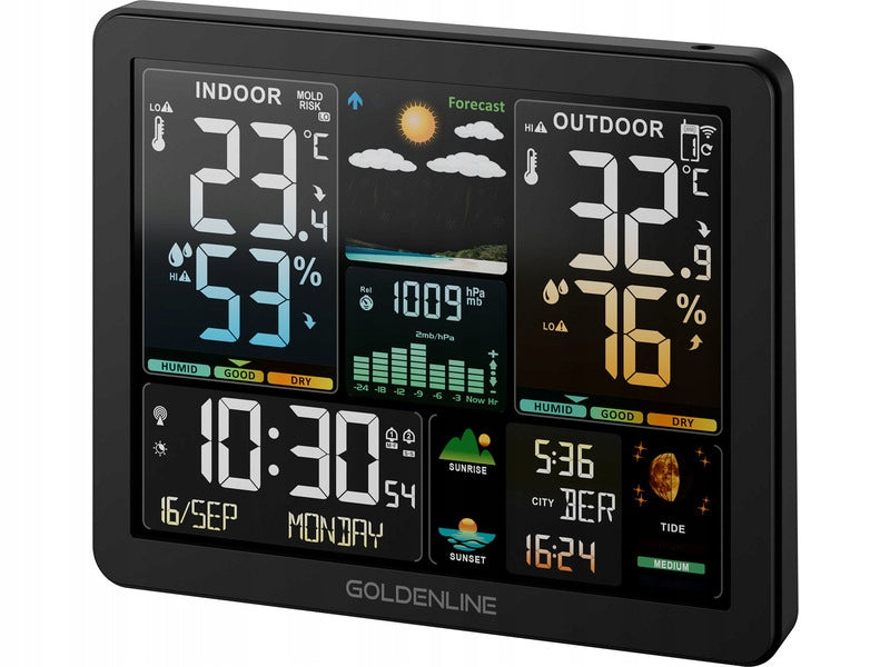 Weather station GOLDENLINE GMS500 Black