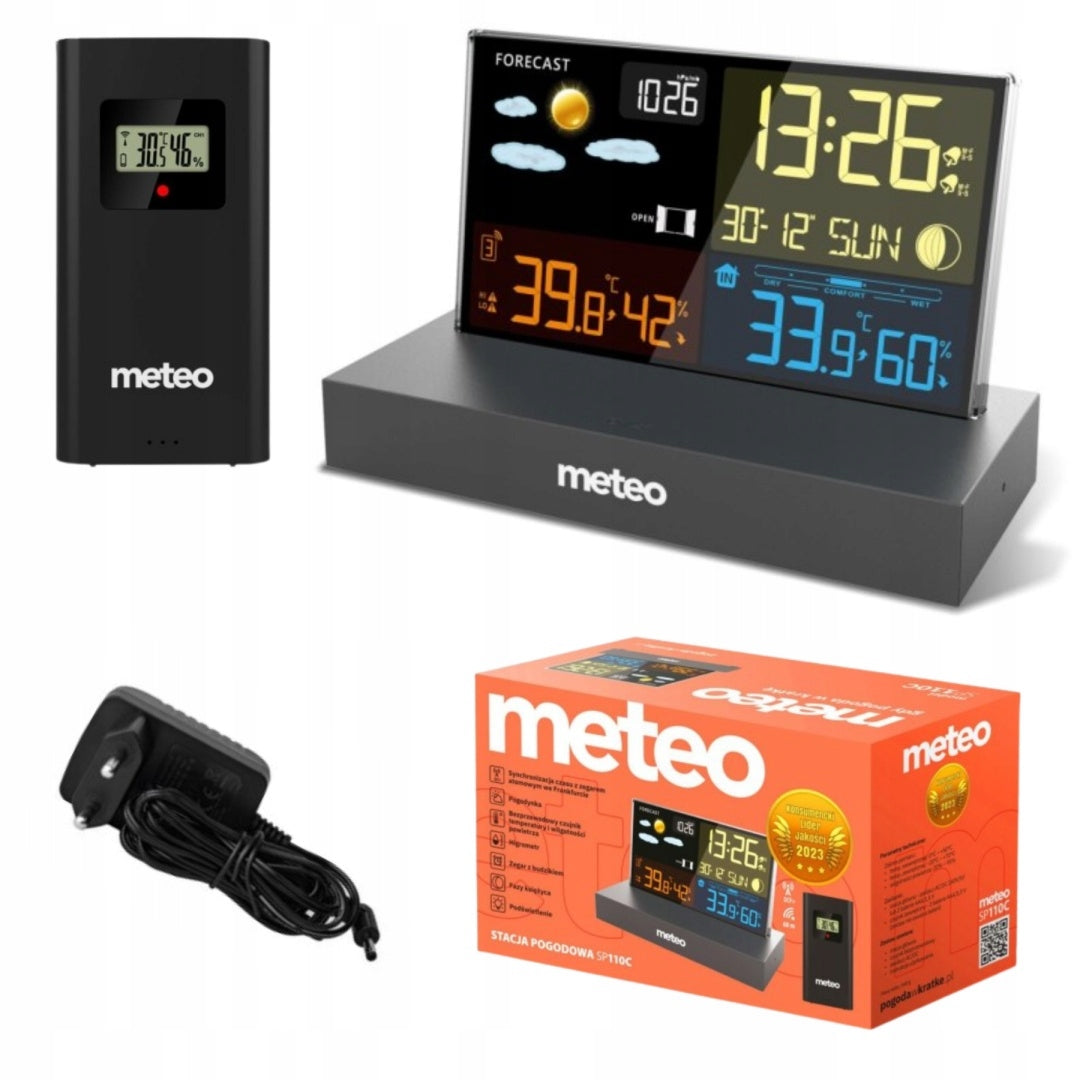 Weather station METEO SP110C black with DCF