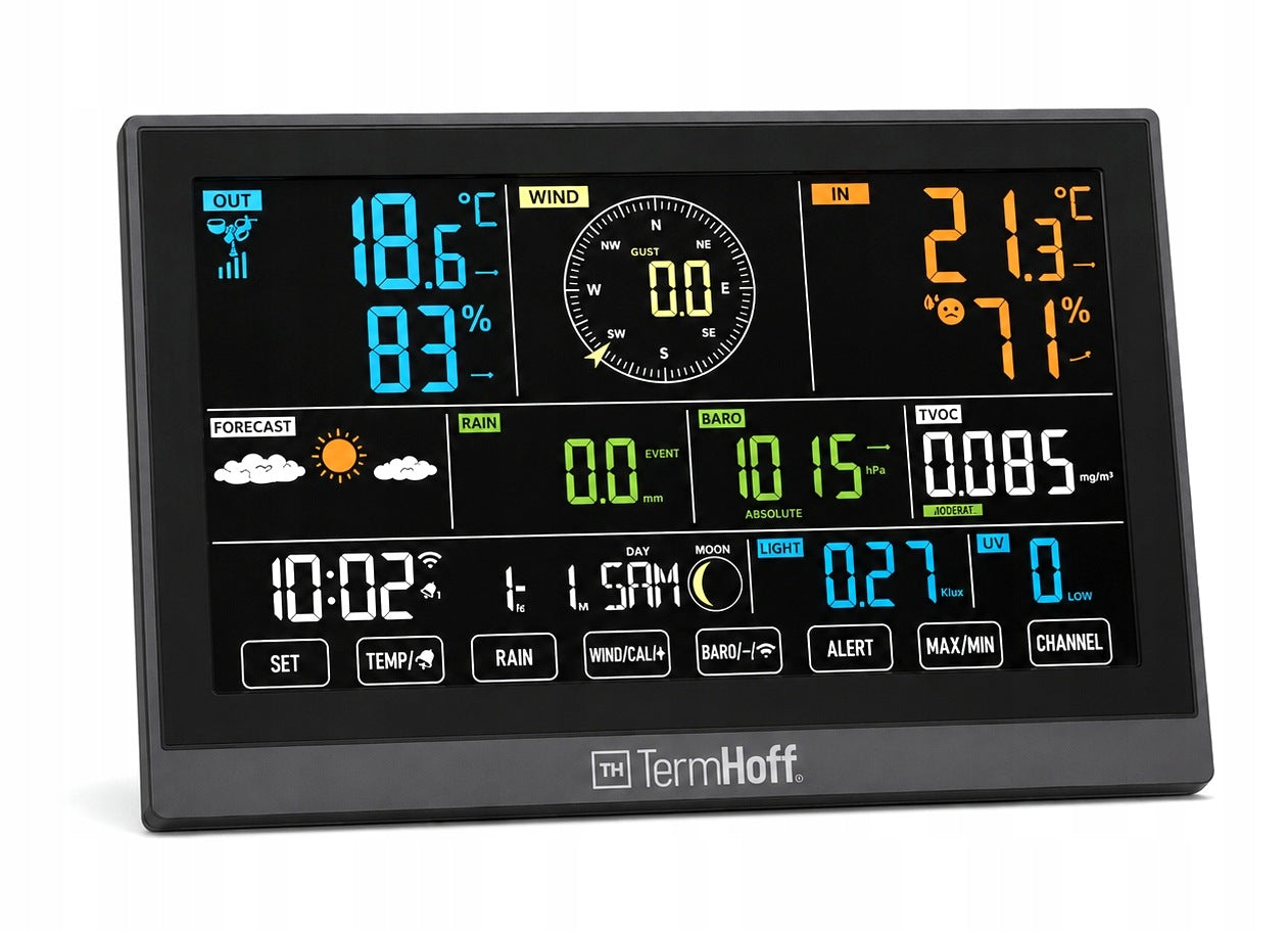 Weather station Meteo Wind Rain Sun Barometer TVOC WiFi TUYA TermHoff Packaging status original