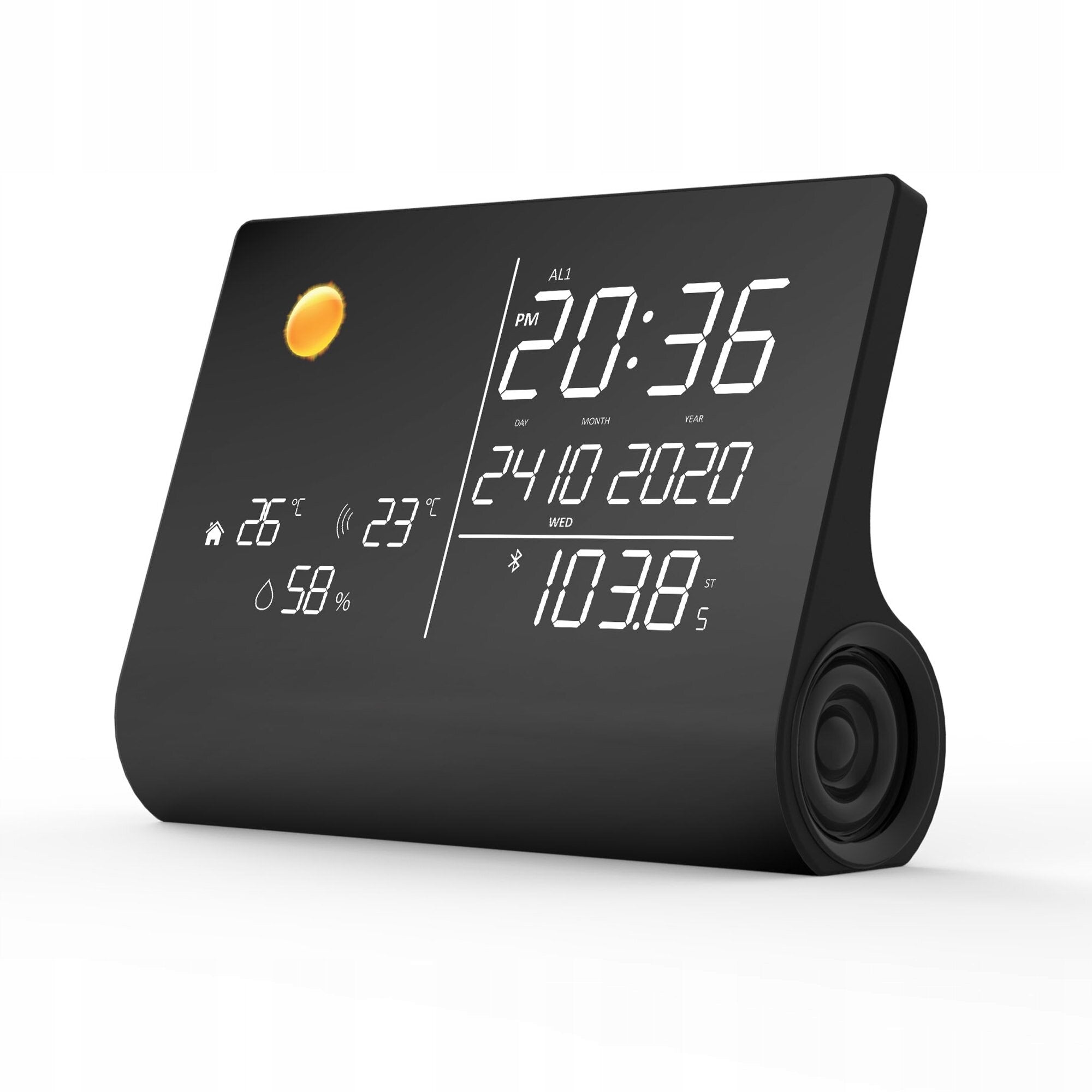 Weather station NASA WSP1300 with Bluetooth speaker, black Brand Nasa
