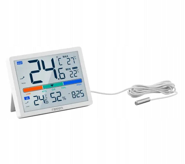 Weather station Raven ESPOG09 Magnet for metal surfaces LCD screen Brand Raven
