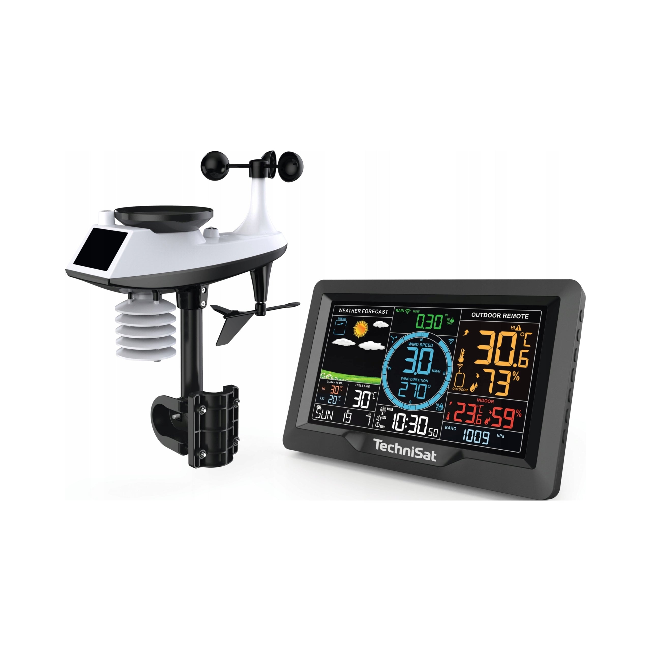 Weather station TechniSat IMETEO X6 with wind speed measurement