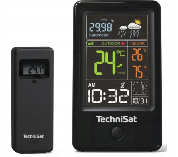 Weather station TechniSat Imeteo 400 Clock Alarm Clock Date Weather Forecast