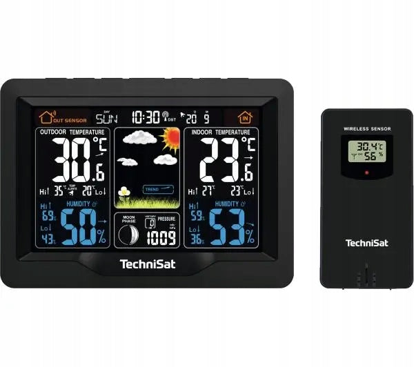 Weather station TechniSat Imeteo X1 Alarm Clock Date Weather Forecast