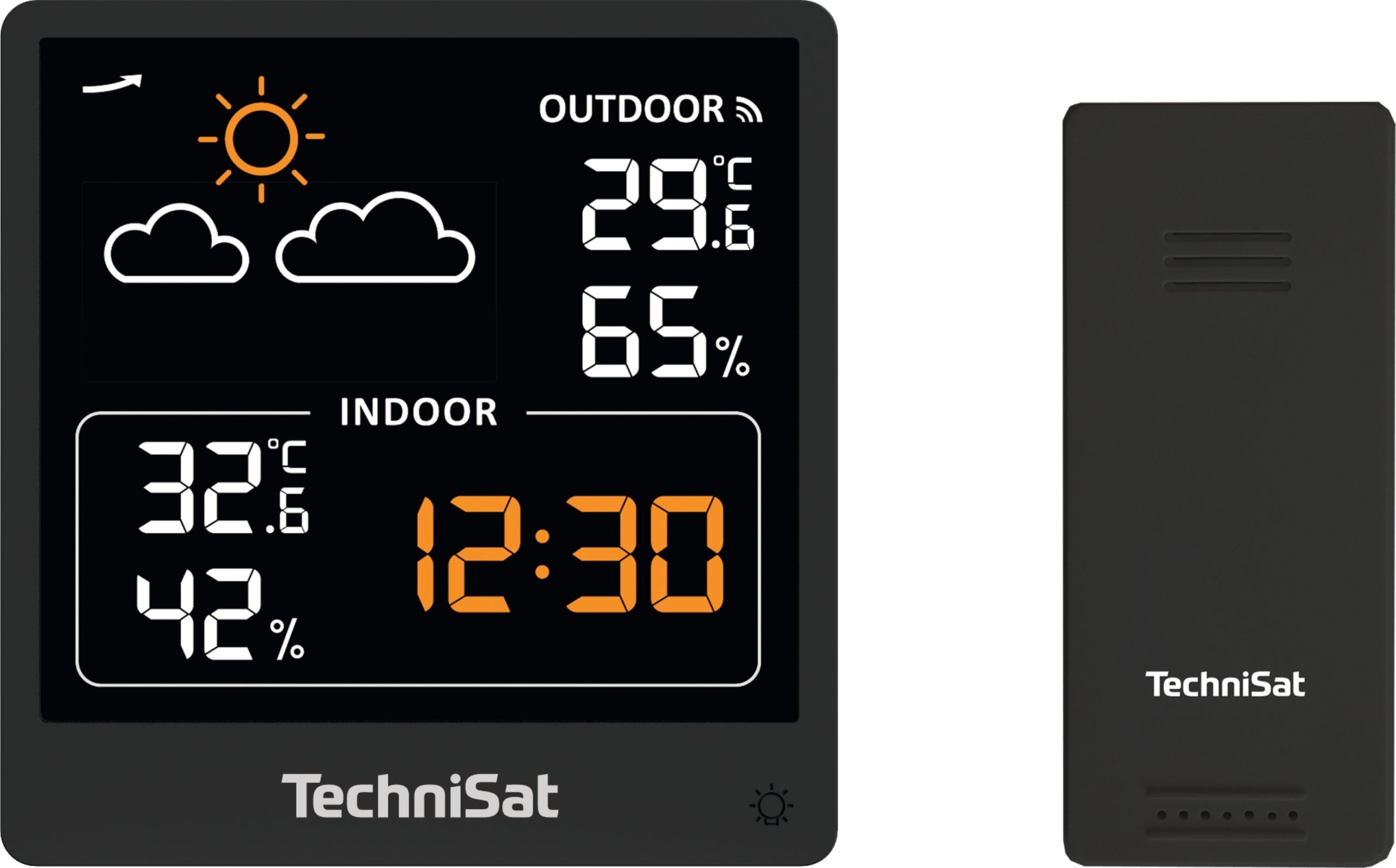 Weather station Technisat IMETEO 210 Thermometer Outdoor Hygrometer Clock Packaging status original