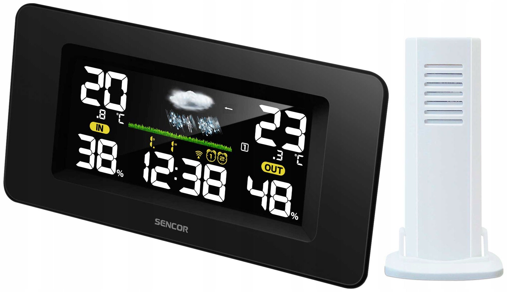Weather station color LCD CLOCK weather forecast detector PRESSURE HUMIDITY Brand Sencor