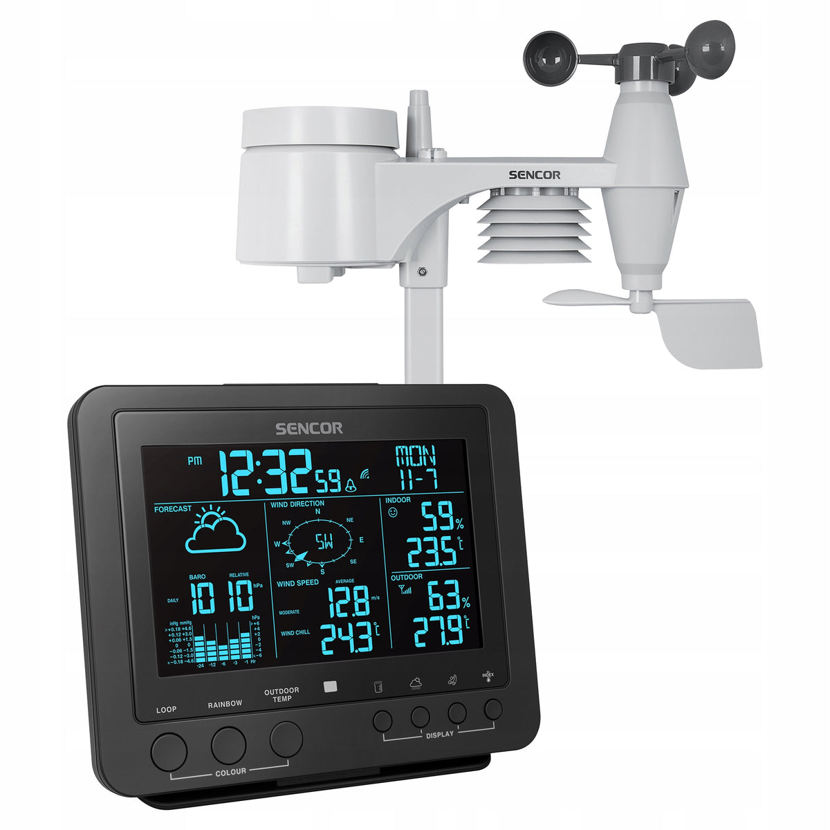 Weather station meteo Sencor SWS 9700 5in1 wind temp Brand Sencor