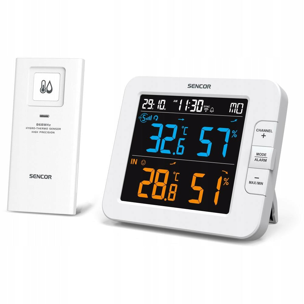 Weather station meteorological intelligent Sencor 8600 +wifi call sensor