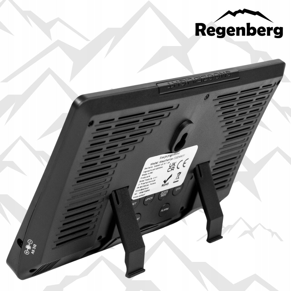 Weather station wireless gift weather girl alarm clock smart Batteries included no