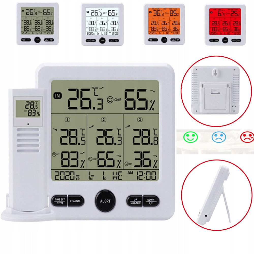 Weather station wireless weather 3 sensors outdoor weather Manufacturer code 2C5FVG56F