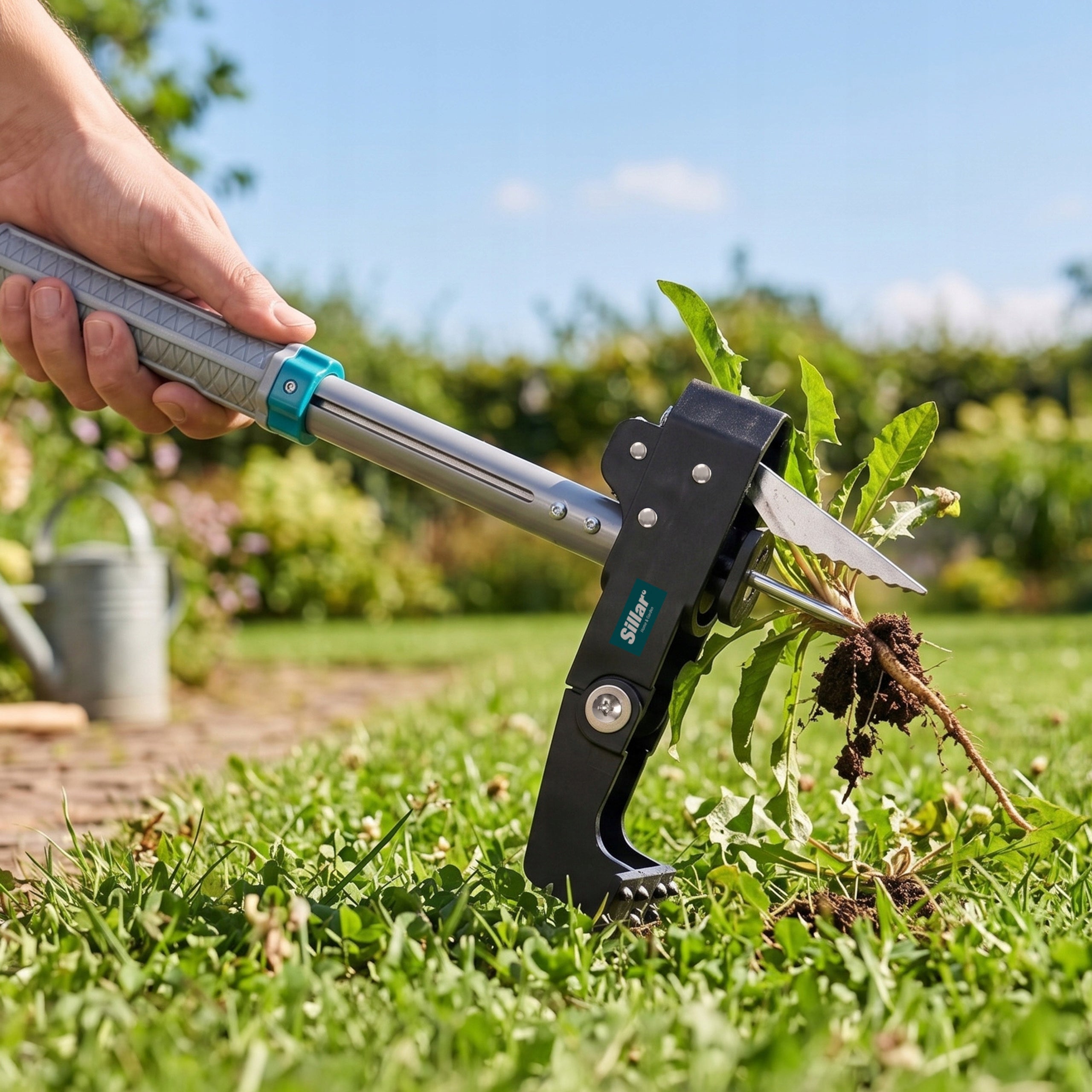 Weed Puller Telescopic Handheld Cutter Adjustable Metal Garden Head material stainless steel