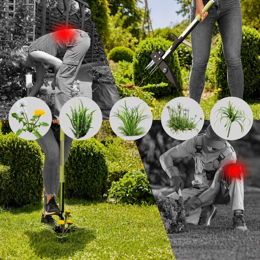 Weed picker weeder strong metal 100 cm Packaging status original