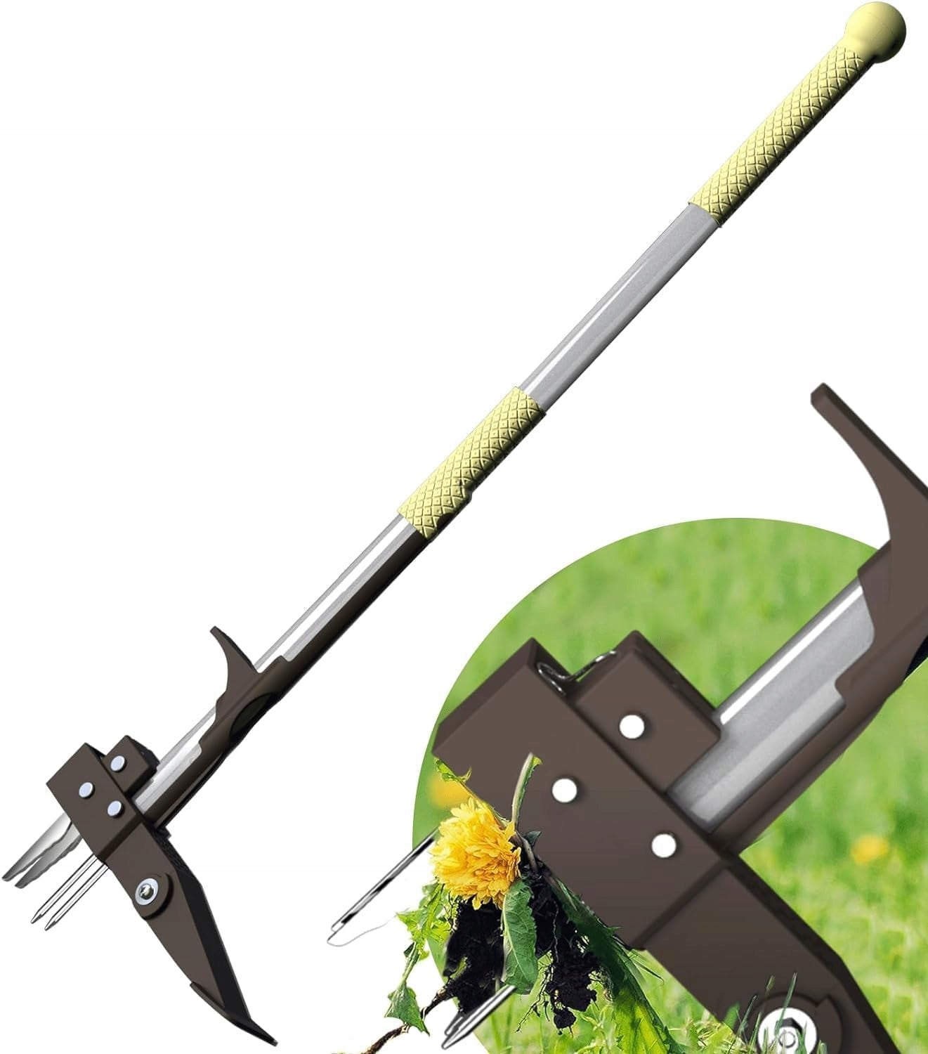 Weed picker weeder strong metal 100 cm