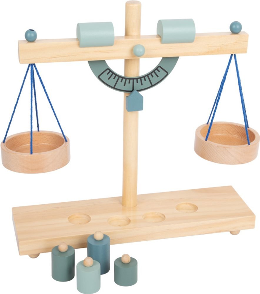 Weight Small Foot shop wooden scale with weights for children 11861 Manufacturer code 11861