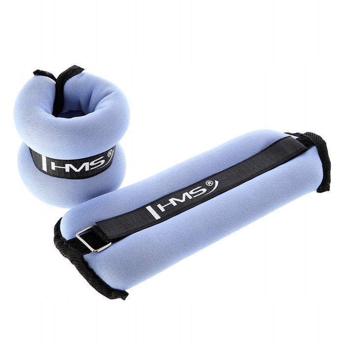 Weight plates for arms and legs HMS OB04 2 x 1KG Blue Brand HMS