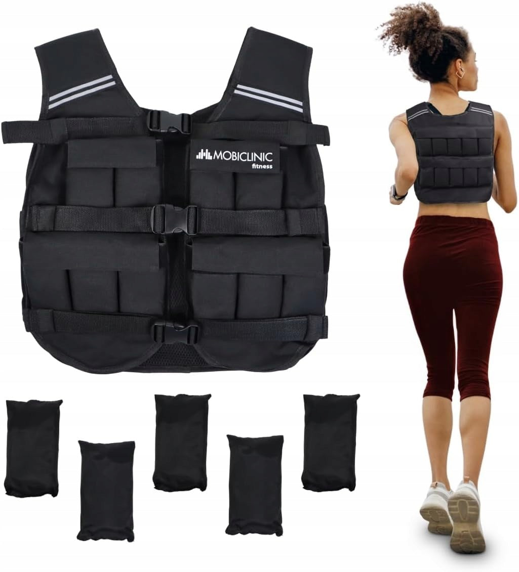 Weighted vest adjustable 20kg for training Mobiclinic