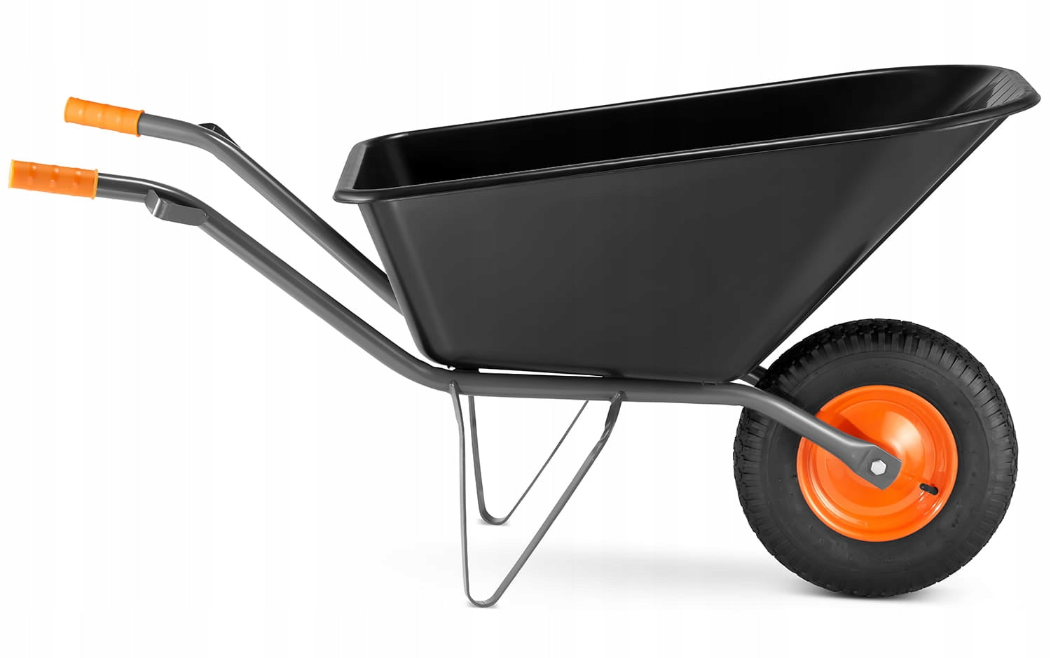 Welded garden wheelbarrow HIGHER PVC bowl HIGHER 150L 210kg Kind wheelbarrow