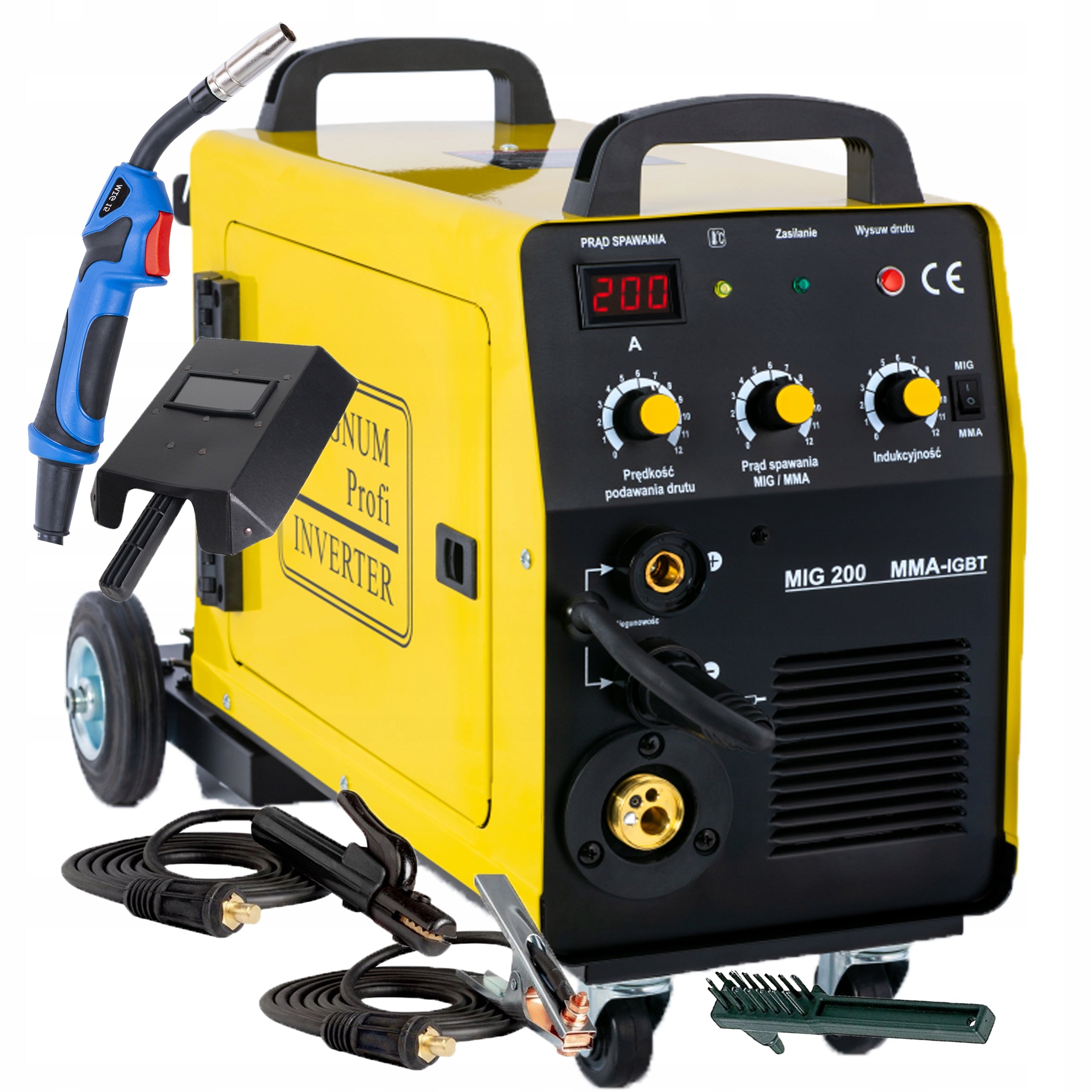 Welding machine Magnum MIG 200 KN MMA migomat 3in1 200A MMA TIG LIFT Manufacturer code U MI 200MMAKN MAPL-200KNJB