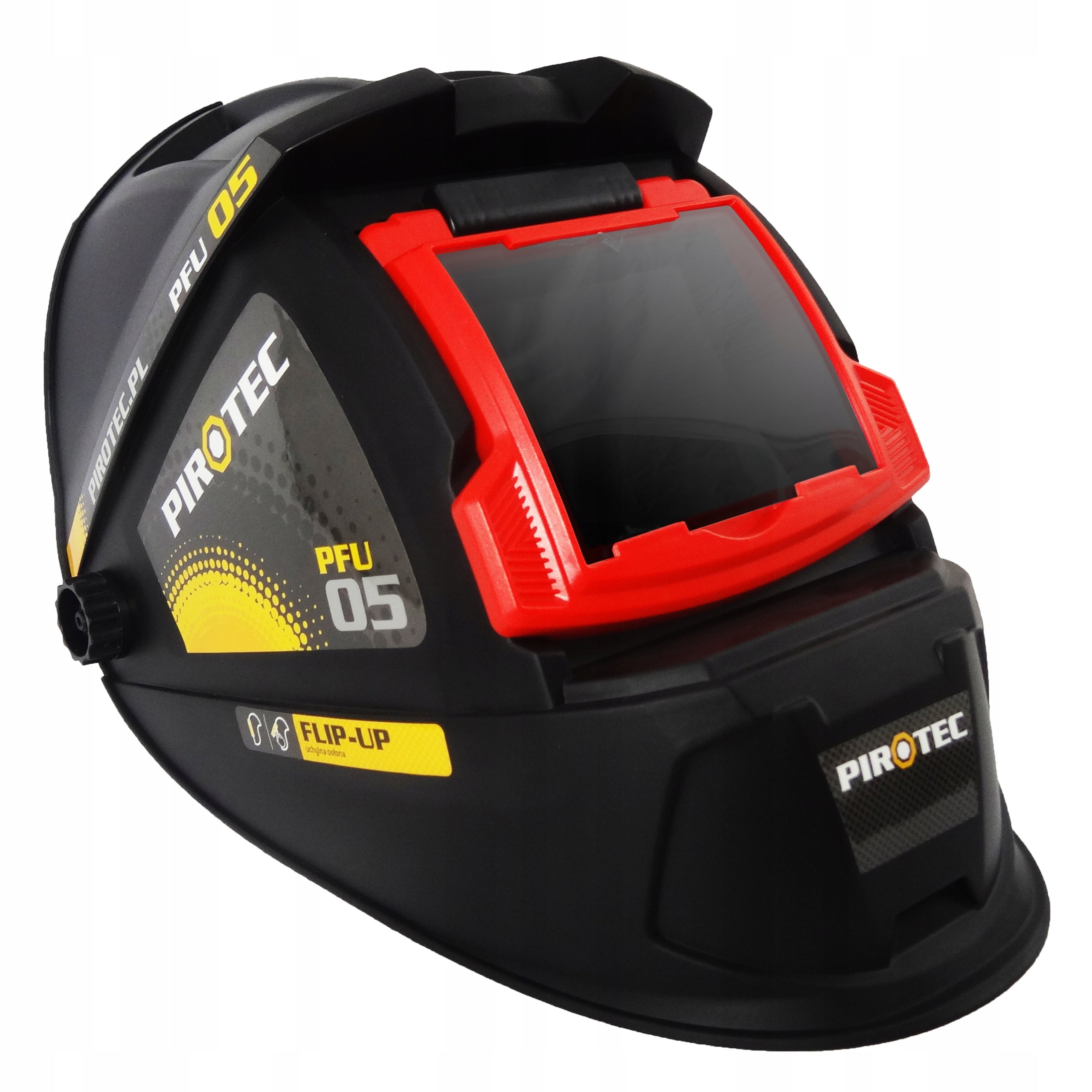 Welding visor PIROTEC PFU 05 large tilting visor | flip-up mask