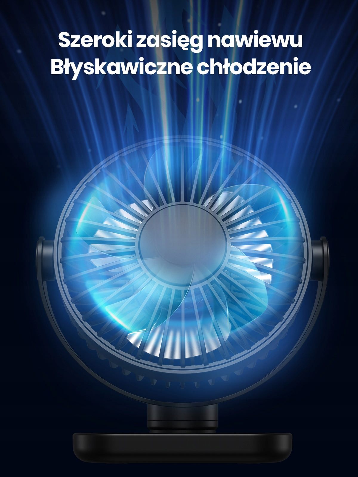 Wentylator Biurkowy TOPK Cichy Mini USB 3 Prędkości Podróży Przenośny Packaging status original
