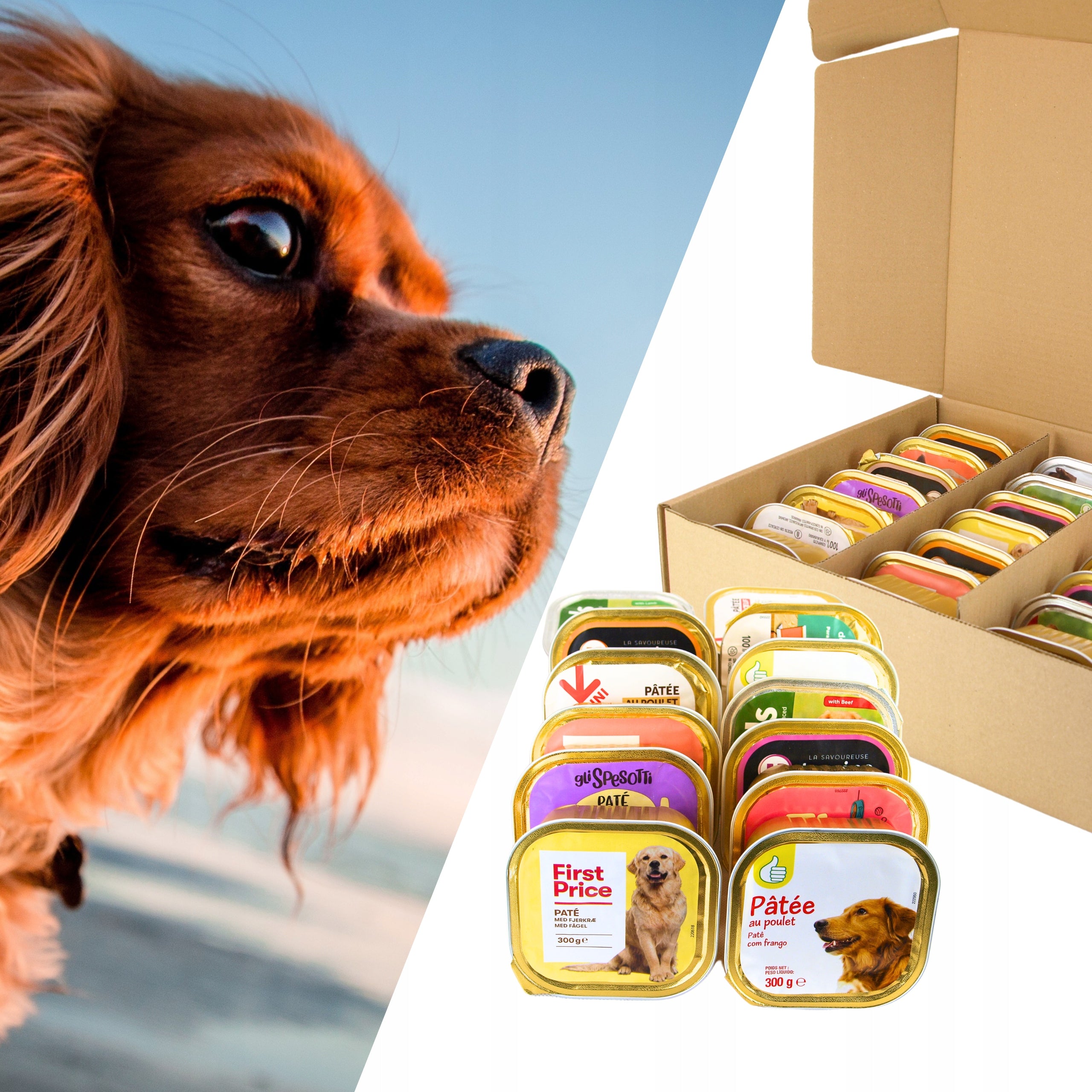Wet Dog Food Big Pack For Dog Mix of Flavours 28 pcs x 300g 8,4 kg Manufacturer code bezzbożowa mix smaków zestaw megabox
