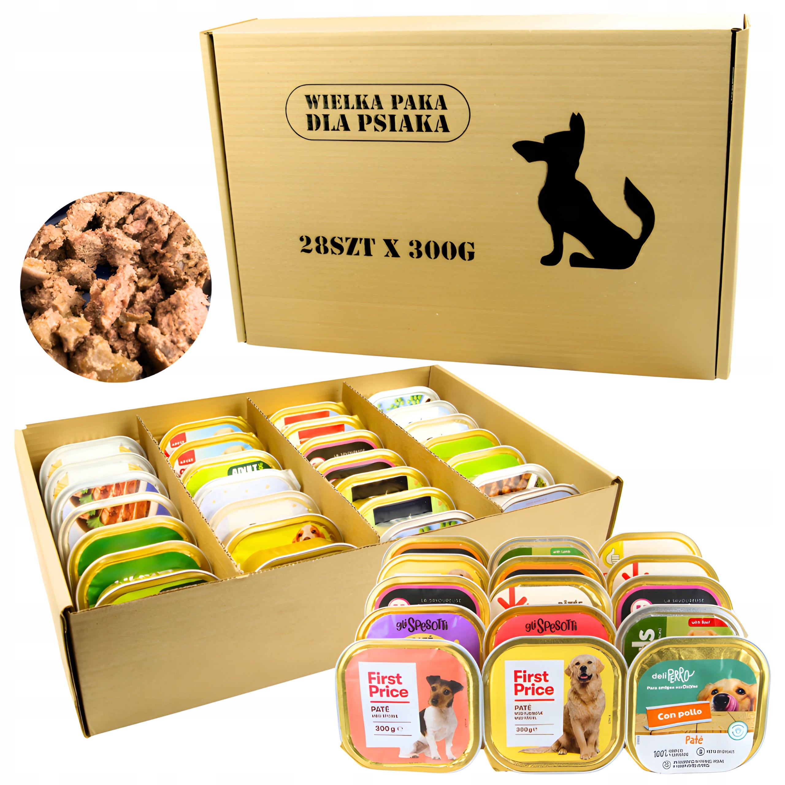 Wet Dog Food Big Pack For Dog Mix of Flavours 28 pcs x 300g 8,4 kg