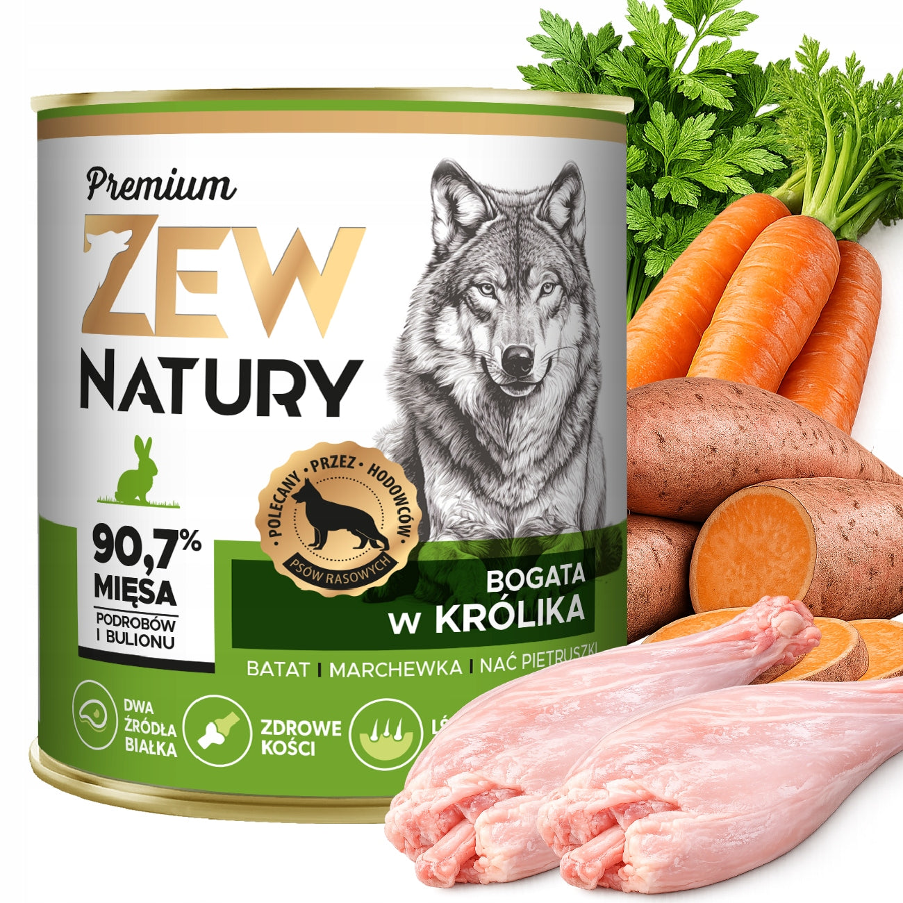 Wet Dog Food Zew Natury PREMIUM WITHOUT CHICKEN Mix of flavors 6x800g Manufacturer code Mix Bogata W 800g bez kurczaka