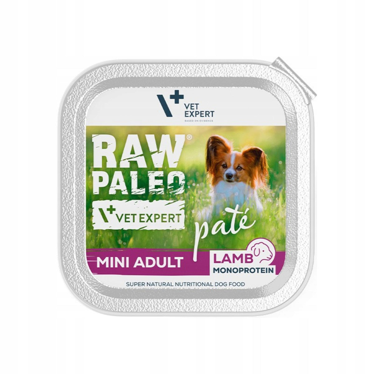 Wet Food for Monoprotein Dog RAW PALEO PATE MIN ADULT LAMB 12x150g Packaging status original