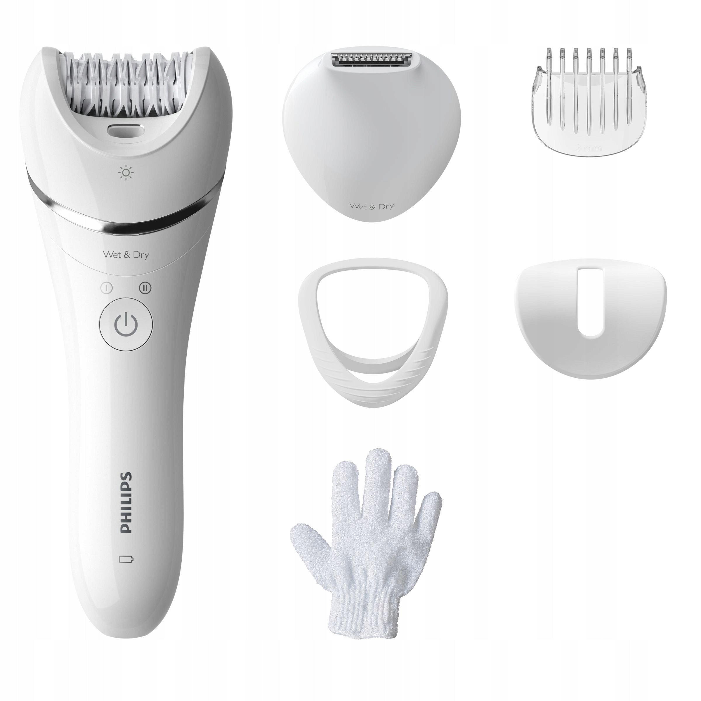 Wet and dry wireless epilator Philips Series 8000 BRE715/00 Medical device no
