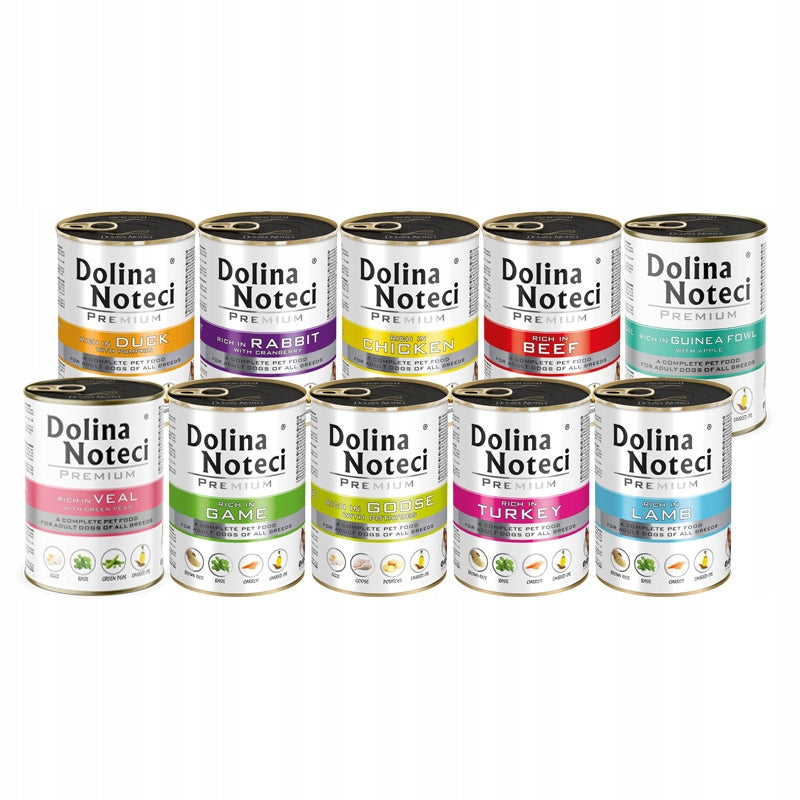 Wet dog food Dolina Noteci Premium Mix of flavors without fish 10 x 400 g