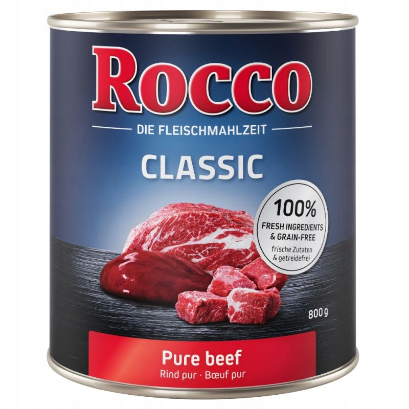 Wet dog food Rocco Classic pure beef 6 x 800g Manufacturer code 4260077045021