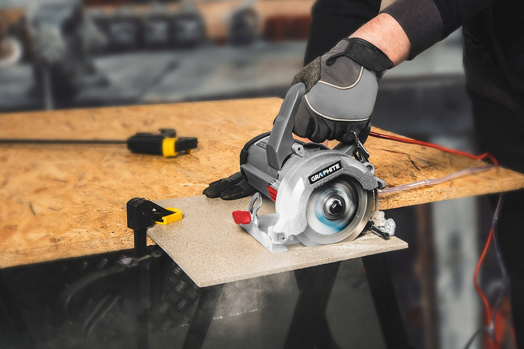 Wet/dry stoneware cutter 1400W 125mm Brand GRAPHITE